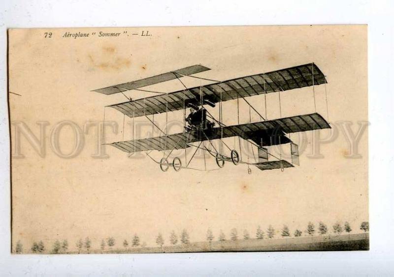 205216 FRANCE AVIATION airplane pilot Sommer LL #72 old