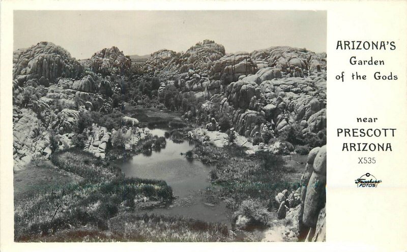 Postcard RPPC Arizona Prescott Garden of the Gods Frasher X535 23-886