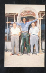 DALHART TEXAS COWBOY CAFÉ RESTAURANT VINTAGE ADVERTISING POSTCARD