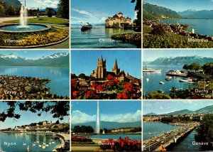 Switzerland Multi View Chilton Lucerne Nyon Geneve and More 1976