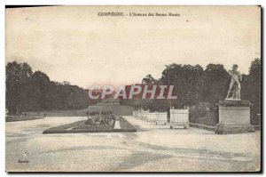 Old Postcard Compiegne L & # 39Avenue Beaux Monts