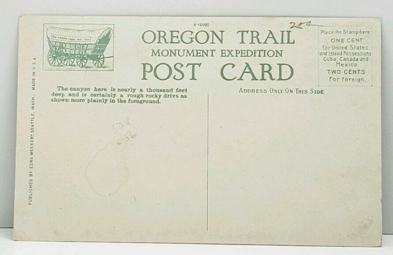 Idaho A Difficult Drive, Snake River 1910 Postcard J5