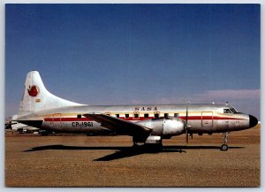 Airplane Postcard SASA Bolivia Airlines Convair 440 CP-1961 at La Paz CJ12