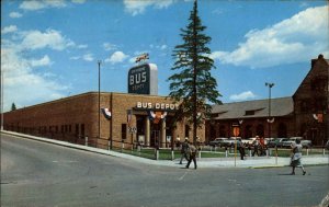 Cheyenne Wyoming WY Greyhound Bus Depot Vintage Postcard