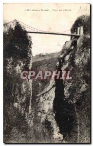 Postcard Old Cusy Haute Savoie Bridge the Abyss