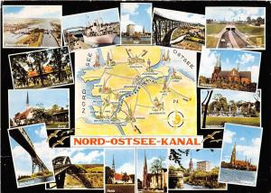 BG2141 nord ostsee kanal map cartes geographiques  CPSM 14x9.5cm germany