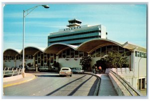 Atlanta Georgia GA Postcard Atlanta Airport Cars c1950's Unposted Vintage