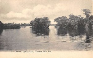 Florence Villa Florida Spring Lake Channel Antique Postcard KK1118