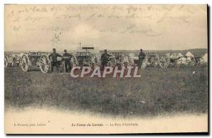 Old Postcard Army Larzac camp The park & ??# 39artillerie