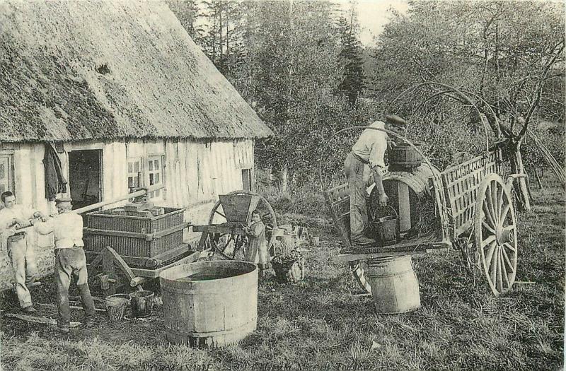 France social history carte d`autrefois cider manufactory