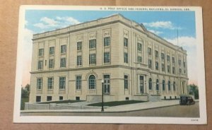 VINTAGE 1939 USED PENNY POSTCARD U.S. POST OFFICE & FEDERAL BLDG EL DORADO ARK.