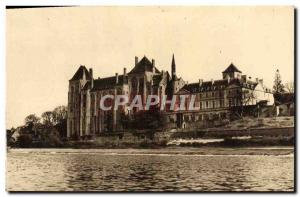 Old Postcard L & # 39Abbaye De Solesmes On Dam De La Sarthe