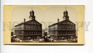 3099850 USA Faneuil Hall Boston Vintage STEREO PHOTO