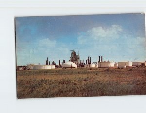 Postcard Oil Refinery in the West