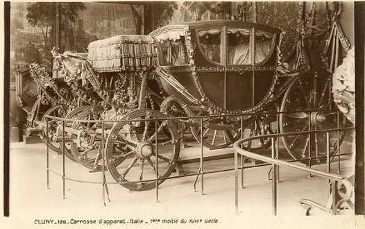 France - Paris, Cluny Museum, 18th Century Italian Pageantry Coach