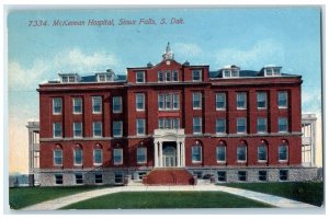 c1910 McKennan Hospital Building Entrance Sioux Falls South Dakota SD Postcard