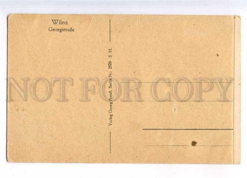 232995 Lithuania Vilnius Georg street Vintage postcard