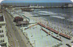 New Jersey Atlantic City Panoramic View Of Boardwalk And Beach