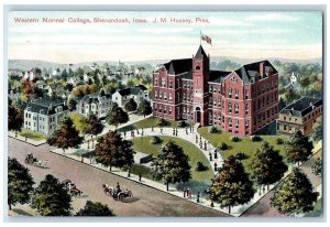 c1910's Western Normal College Aerial View Shenandoah Iowa IA Unposted Postcard