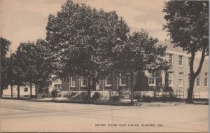 Postcard United States Post Office Seaford DE Delaware