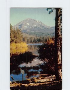 Postcard Mt. Lassen in Lassen Volcanic National Park California USA