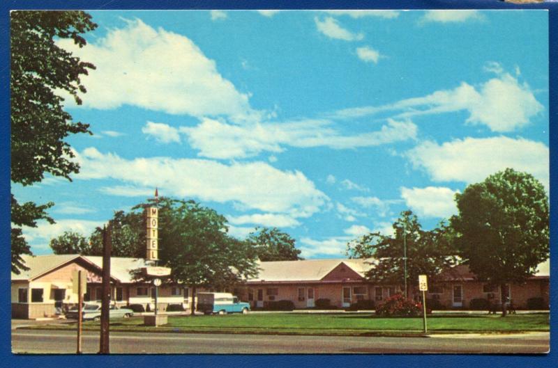 Colonial Motel Weiser Idaho id chrome postcard