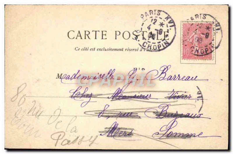 Old Postcard Paris Bois De Boulogne The Gateway islands