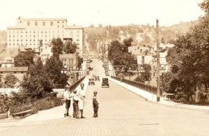 C.1920's Downtown Morgantown  W. VA Gibson Real Photo RPPC Postcard P165