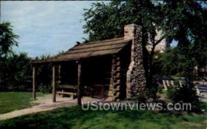 Solomon Juneau Log Cabin - MIlwaukee, Wisconsin WI Postcard