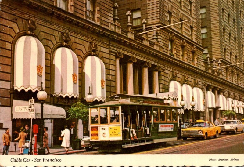 California San Francisco Powell Street Cable Car At Heary Street 1973