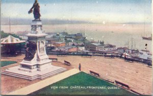 Vtg 1910s View From Plateau Frontenac Quebec Canada Unused Postcard