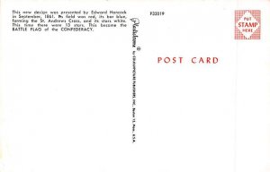 Battle Flag of the Confederacy Postcard
