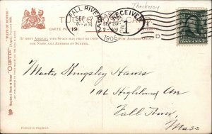 Tuck Thackeray Ways of Motors Men Pushing Broken Down Car c1910 Postcard