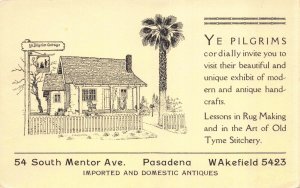 PC Ye Pilgrim Cottage Modern & Antique Handcrafts Pasadena, California~114569