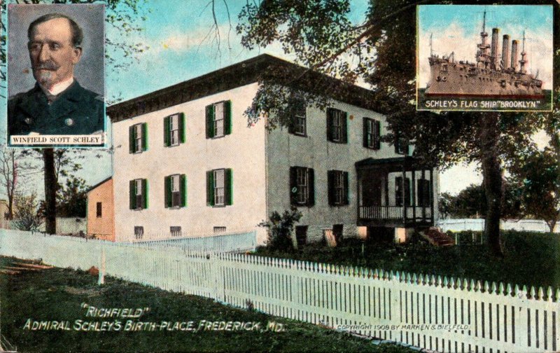 Maryland Frederick Richfield Admiral Schley's Birthplace 1912