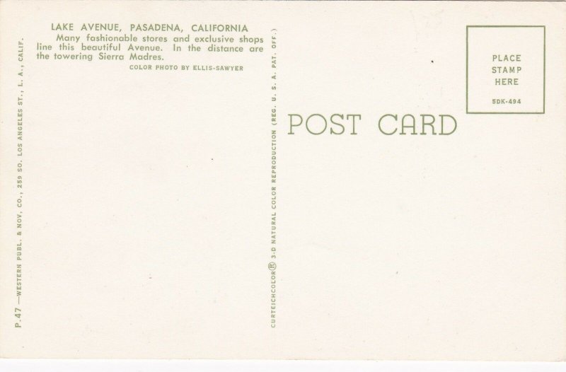 California Pasadena Lake Avenue sk5621