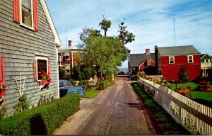 Massachusetts Cape Cod Provincetown Typical Narrow Street