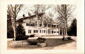 Lakewood Maine Theatre RPPC Real Photo c1953 Vintage Postcard M28