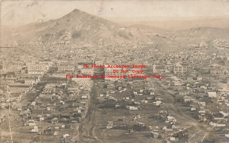 NV, Goldfield, Nevada, RPPC, City Scene, Aerial View, Photo