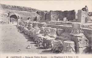 Tunisia Carthage Ruines de Theatre Romain Les Chapiteaux et la Scene