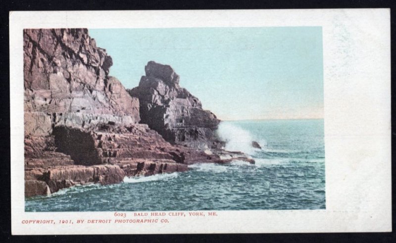 Maine YORK Bald Head Cliff 1901 Detroit Photographic Co. Und/B