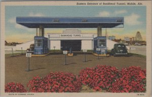 Postcard Eastern Entrance Bankhead Tunnel Mobile AL