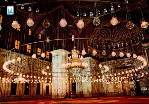 Egypt Cairo Mosque Of The Citadel Interior