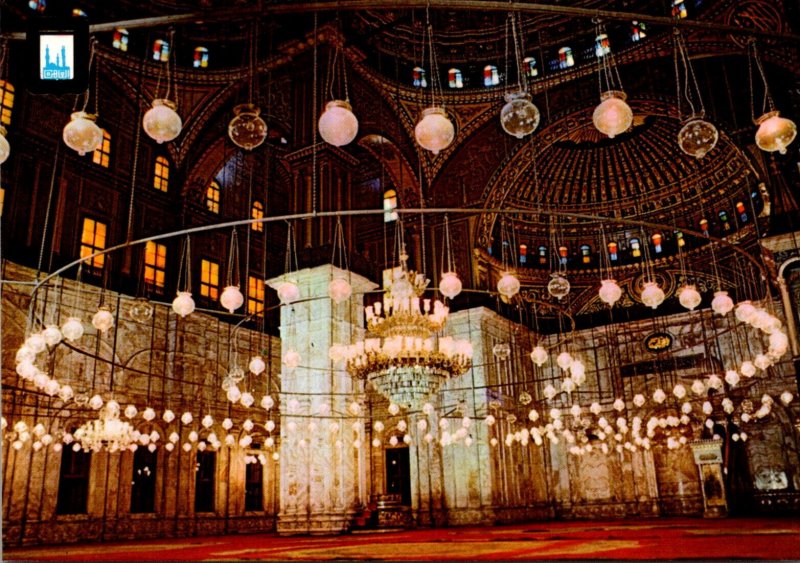 Egypt Cairo Mosque Of The Citadel Interior