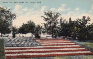 Michigan Detroit Floral Flag Water Works Park