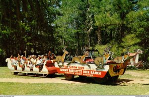 Florida Silver Springs Tommy Bartlett's Deer Ranch Sleigh Ride 1960