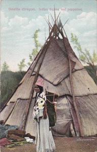 Indian Squaw and Papoose Umatilla Oregon