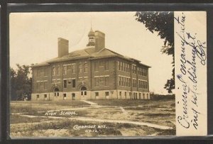 High School Cambridge Wisconsin Real Photo '08 postcard