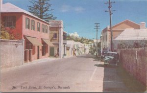 Postcard York Street St George's Bermuda