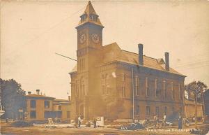 Oxford MA Town Hall and Hotel RPPC Postcard